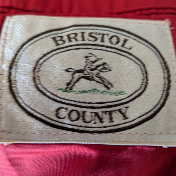 Bristol County Women's Red Blazer with Gold Buttons - Picture 5 of 11